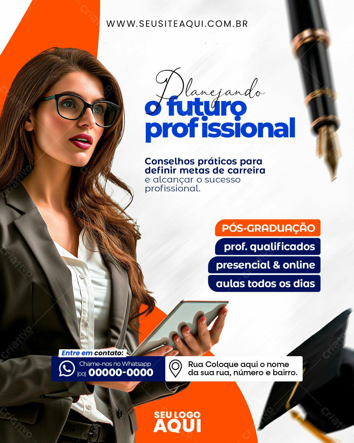 Flyer Pós-Graduação PSD Editável