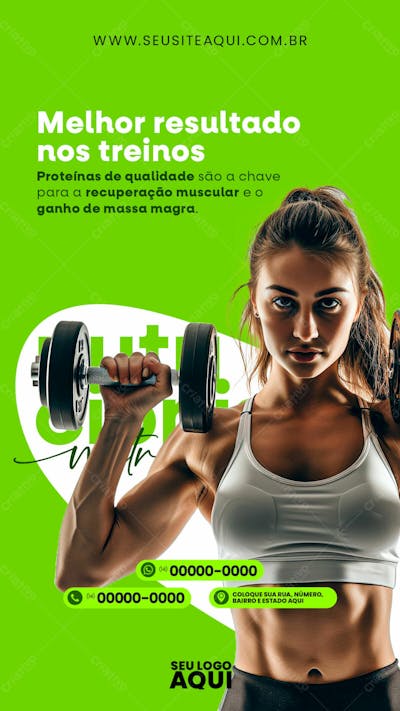 STORY | NUTRICIONISTA | DIETA | ALIMENTAÇÃO | PSD EDITÁVEL