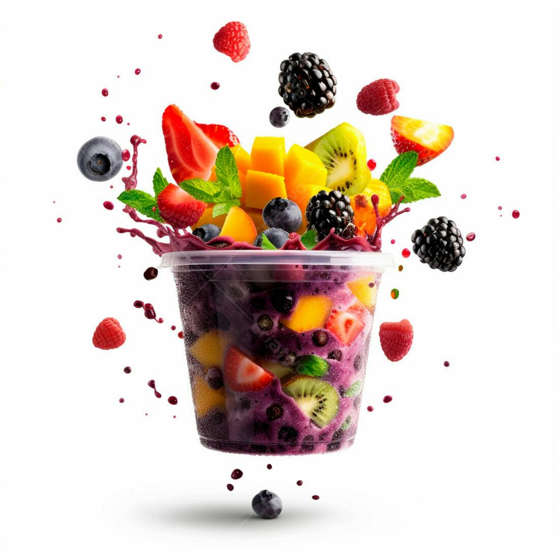 Açaí com Mix de Frutas Tropicais
