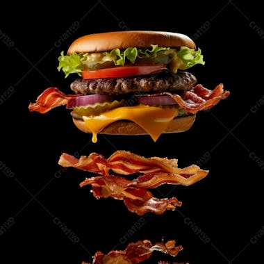 Hamburguer completo com muito bacon 25