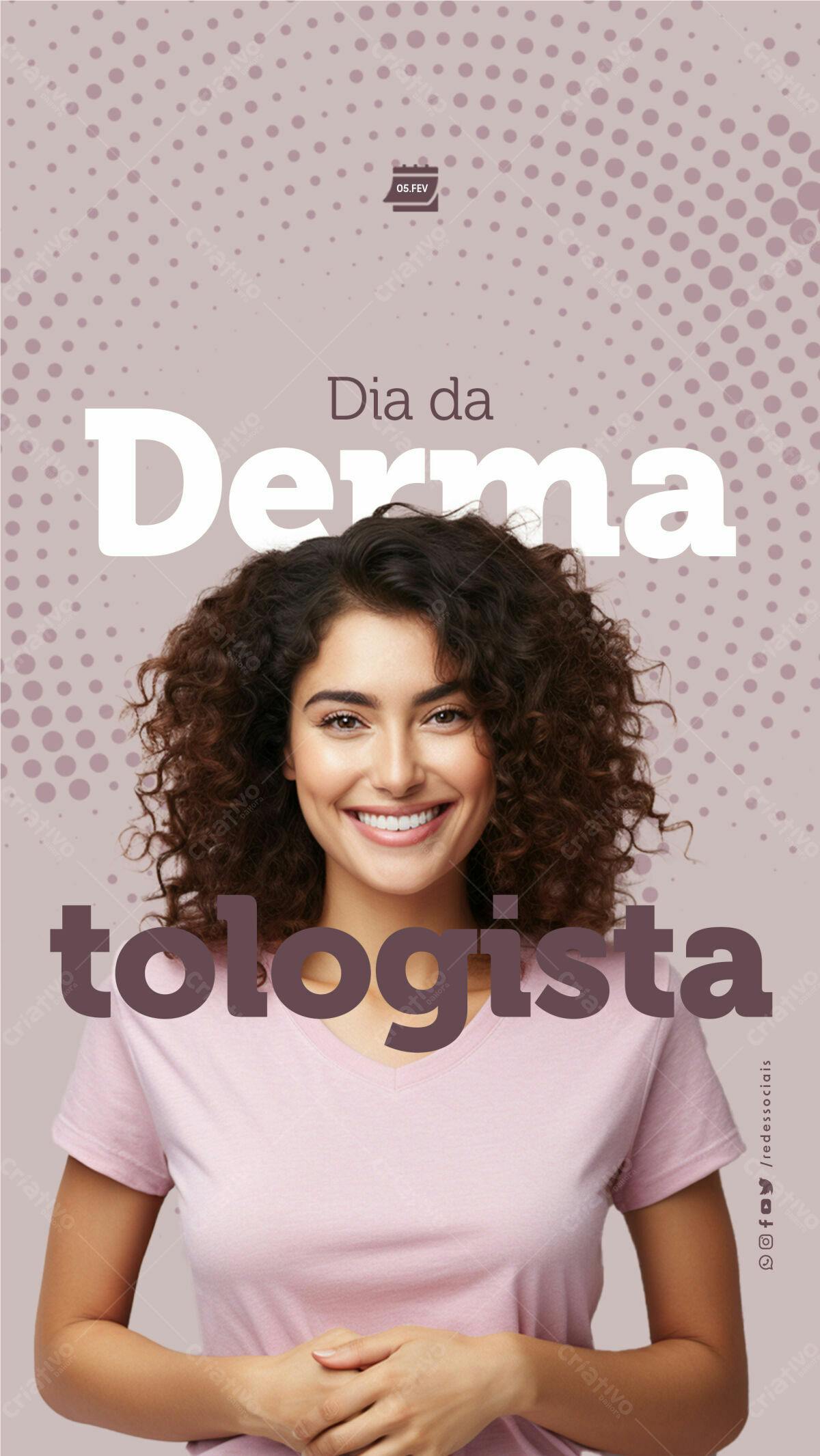 Post para o Dia da Dermatologista PSD Editável