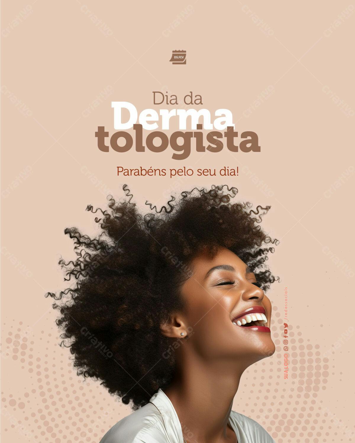Post para o Dia da Dermatologista PSD Editável