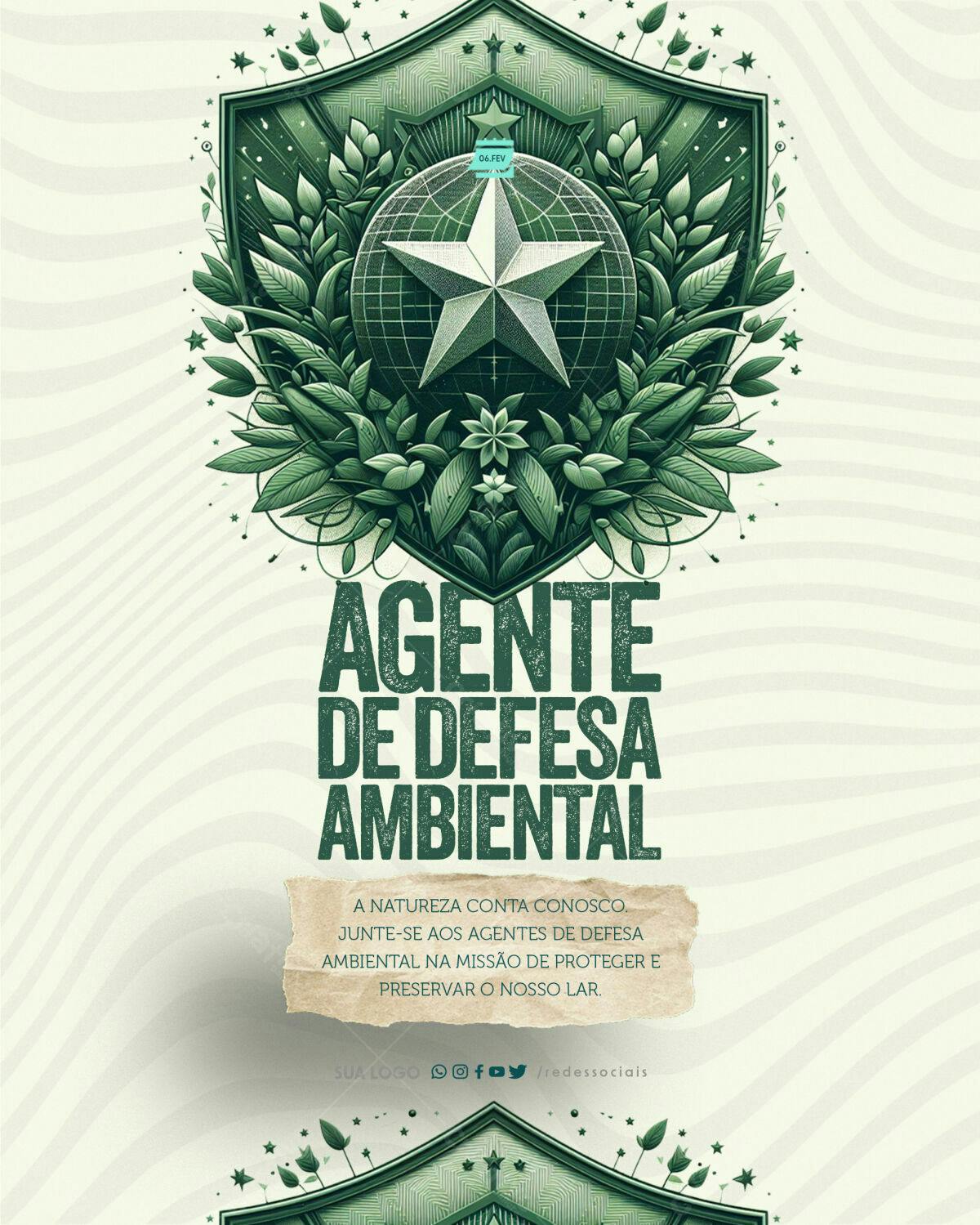 Poster Dia do Meio Ambiente PSD Editável