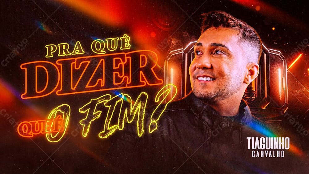 Capa Cd Banner Youtube Tiaguinho Carvalho  Psd Editável