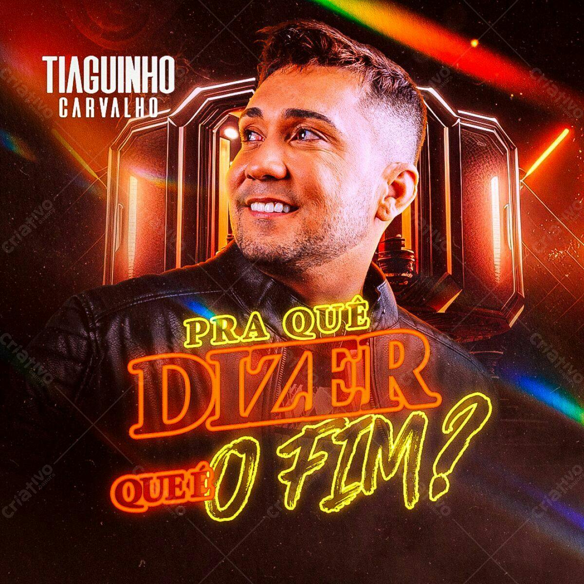 Flyer para Show Musical de Tiaguinho Carvalho PSD Editável