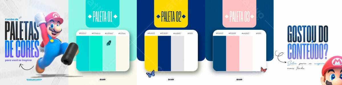 Combo de Paletas de Cores PSD Editável
