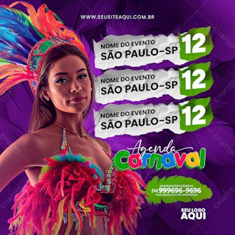 Carnaval | carnival | festa | psd editável