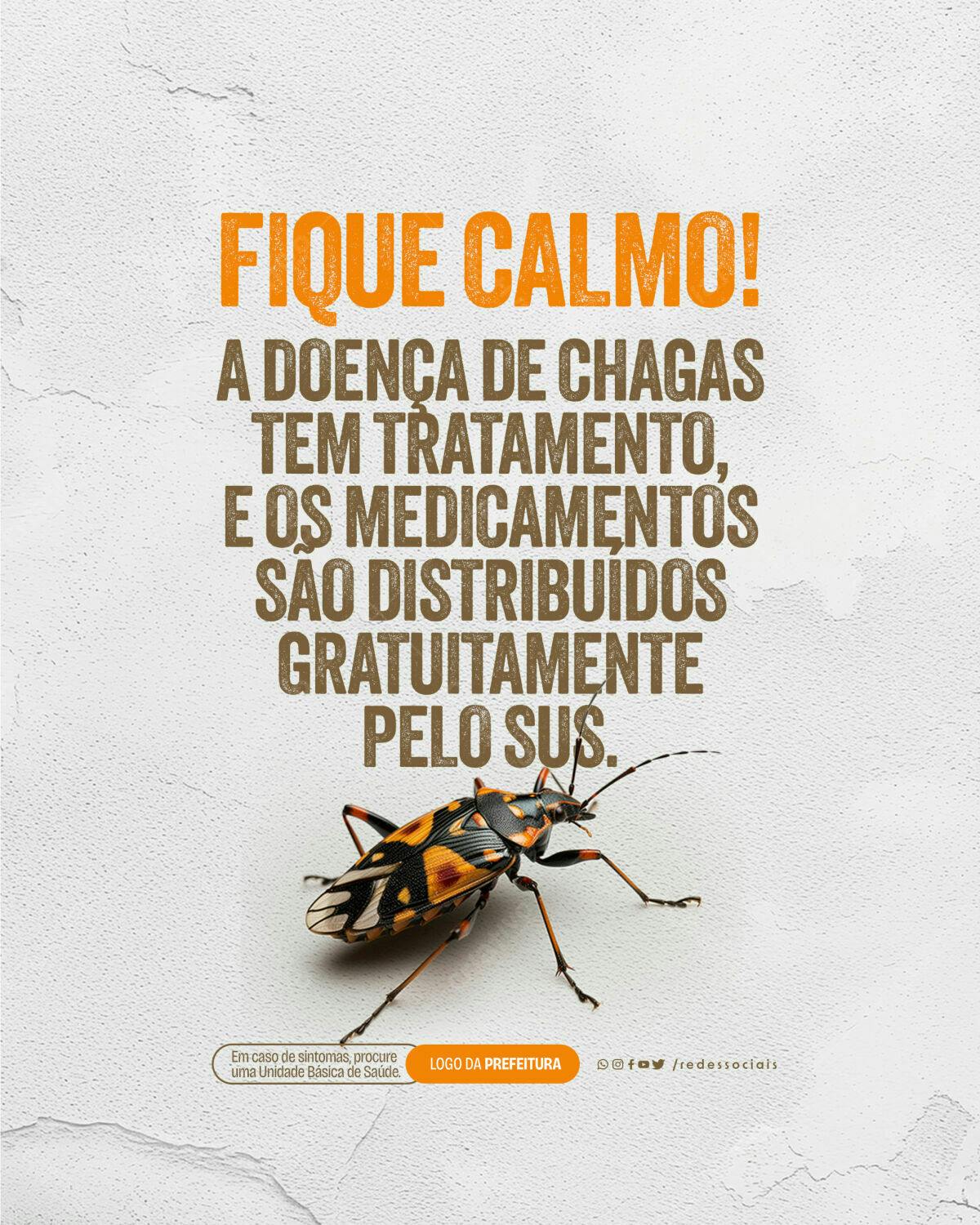 Post para Campanha Saúde Pública PSD Editável