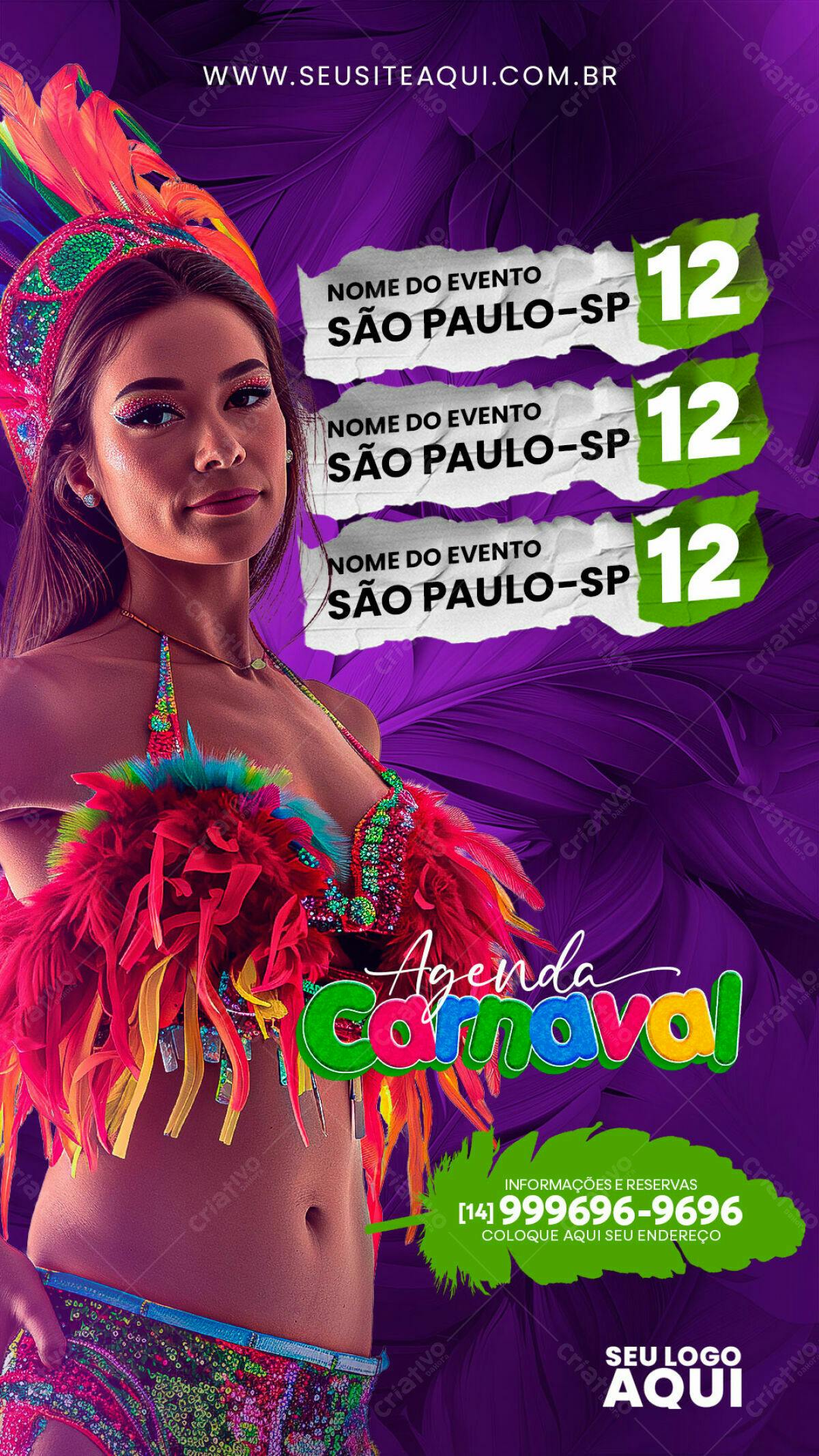 Flyer Carnaval SP PSD Editável