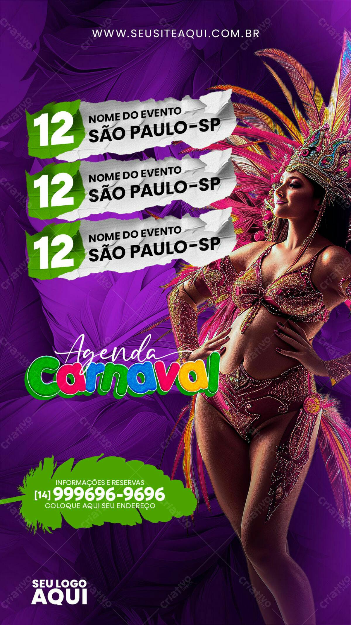 Flyer Carnaval SP PSD Editável