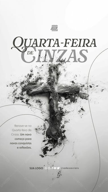 Story quarta feira de cinzas novas conquistas e reflexões