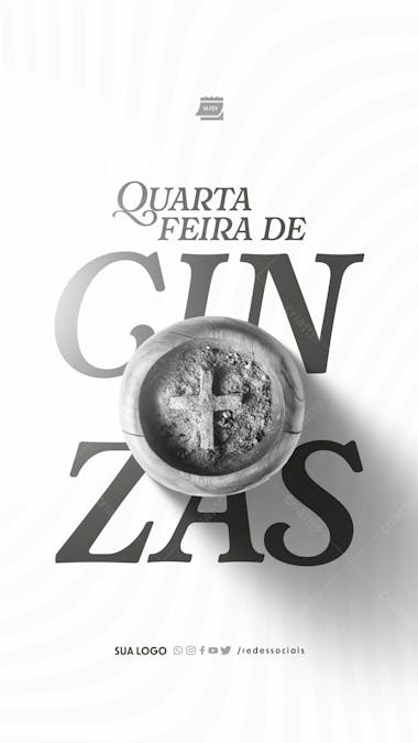 Story quarta feira de cinzas 14 de fevereiro