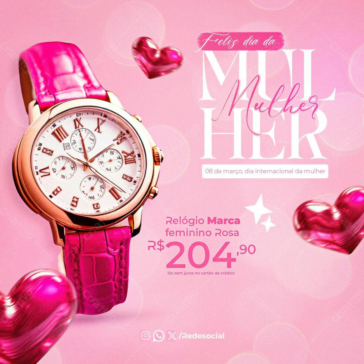 Flyer Dia Internacional da Mulher PSD Editável