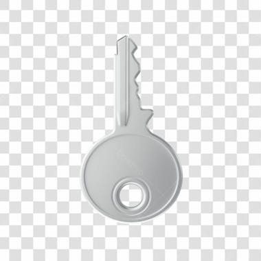 Asset chave de porta casa própria com fundo transparente 3d