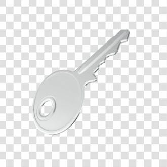 Asset chave de porta casa própria com fundo transparente 3d