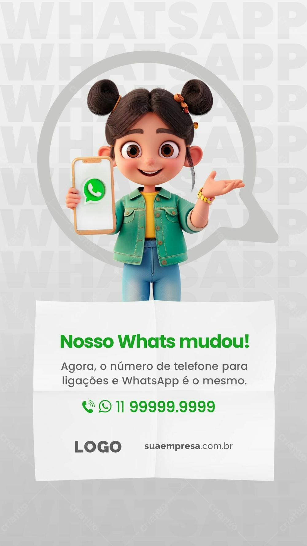 ATENÇÃO PARA NOSSO WHATSAPP MUDOU 