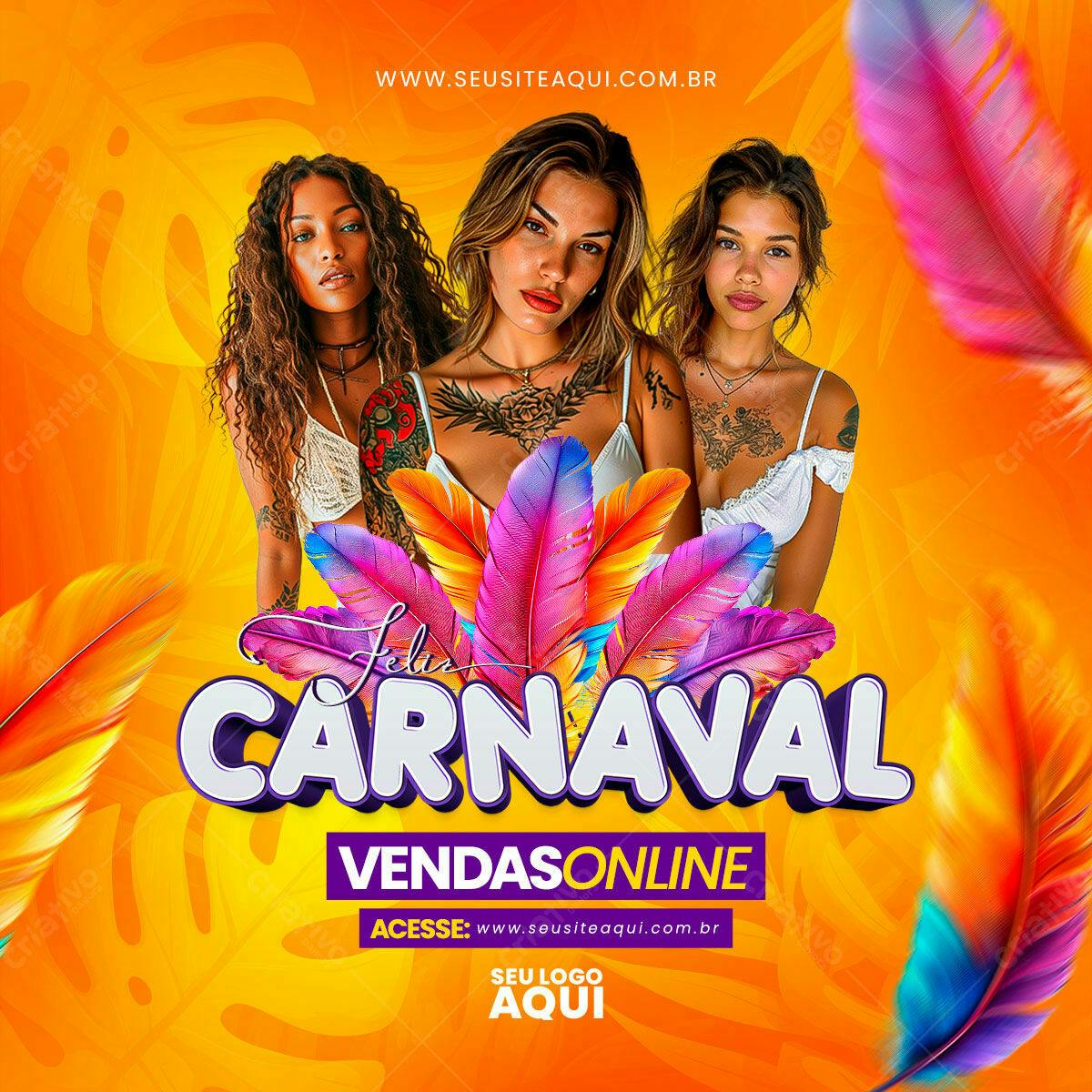Flyer Carnaval PSD Editável
