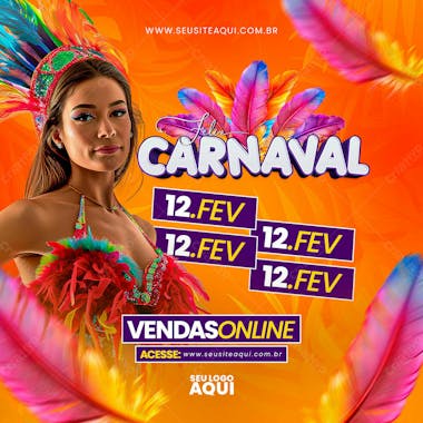 Carnaval | carnival | festa | psd editável