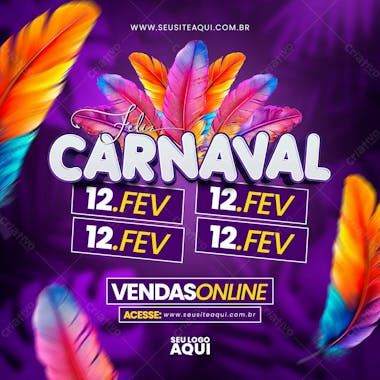 Carnaval | carnival | festa | psd editável