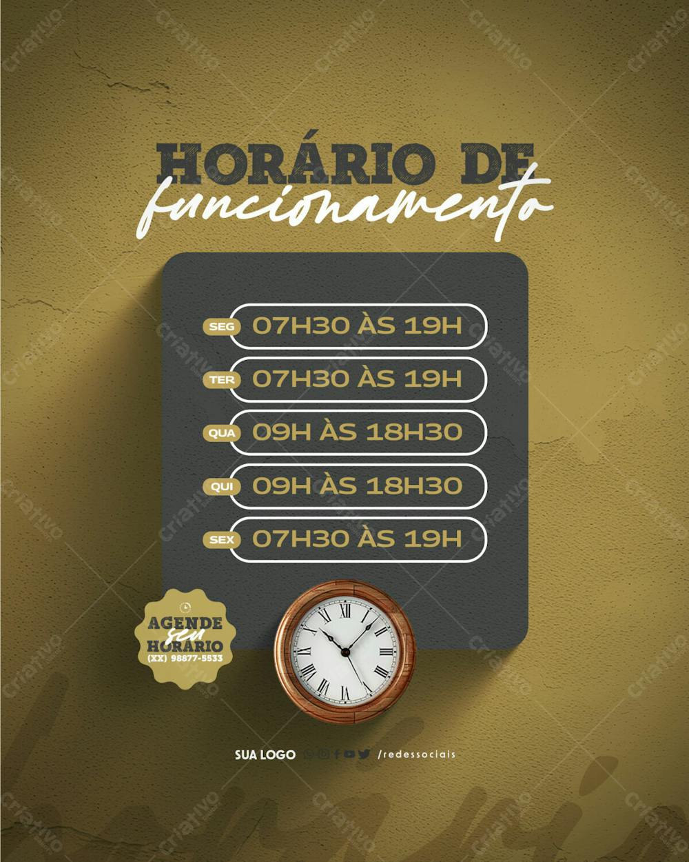 Social Media   Barbeiro   Horário De Funcionamento