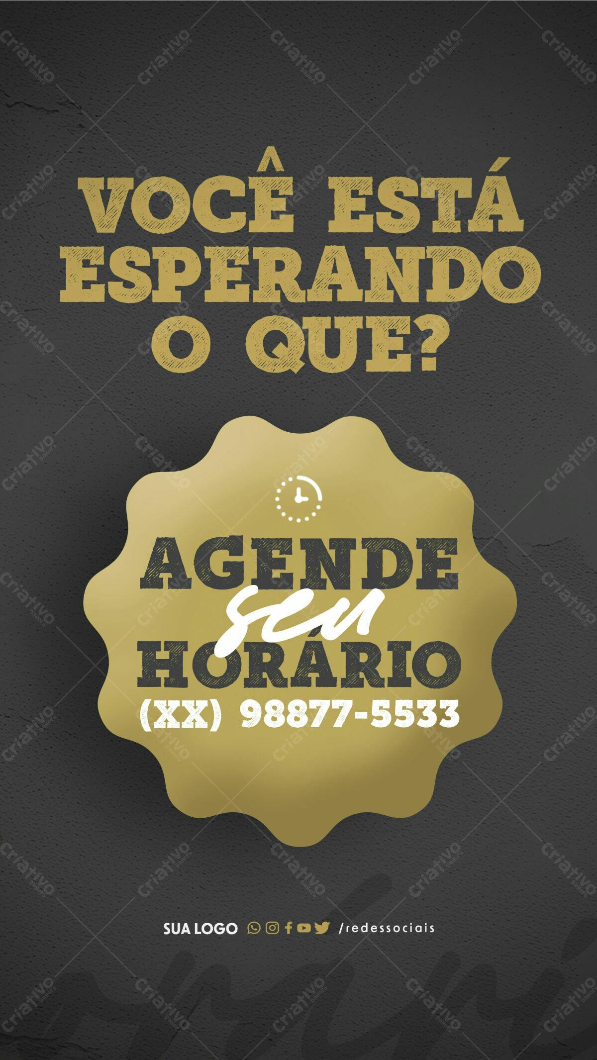 Flyer para Agendamento PSD Editável