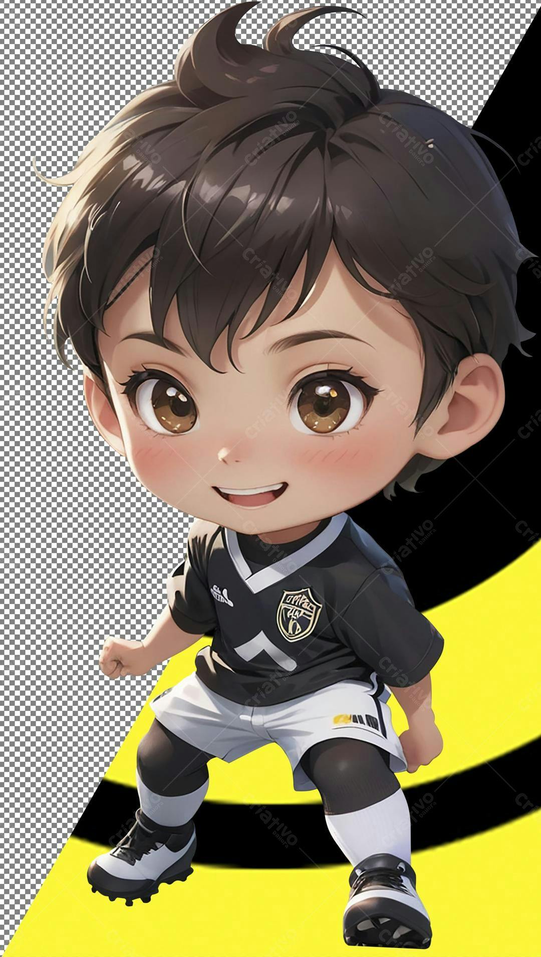 Icone jogador de futebol PNG com fundo transparente