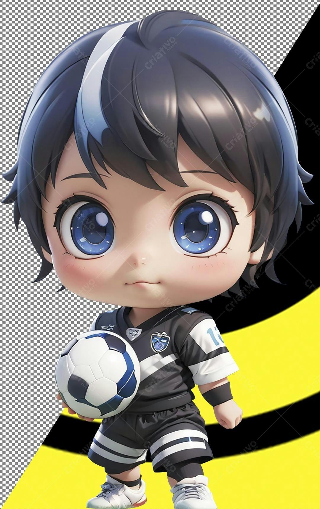 Icone Menino Jogador de Futebol PNG com fundo transparente
