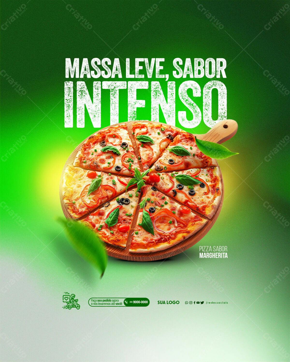 Flyer para Pizzaria PSD Editável