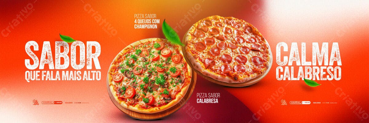 Banner de Pizzaria PSD Editável