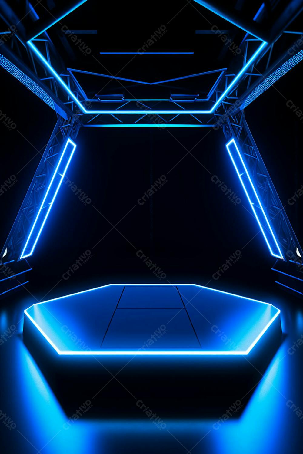 Background 3D Palco Com Luzes Perfeito Para Composição  (7)