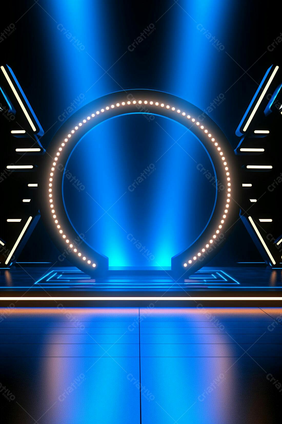 Textura Neon Azul para Fundo Cênico