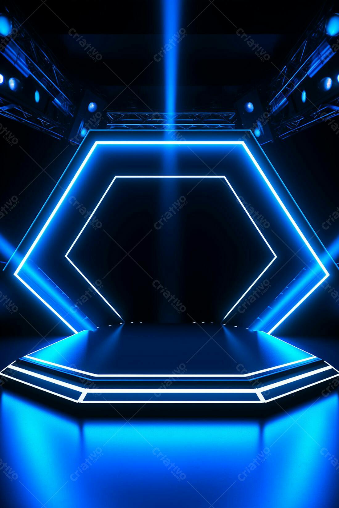 Textura Neon Azul para Fundo Cyberpunk