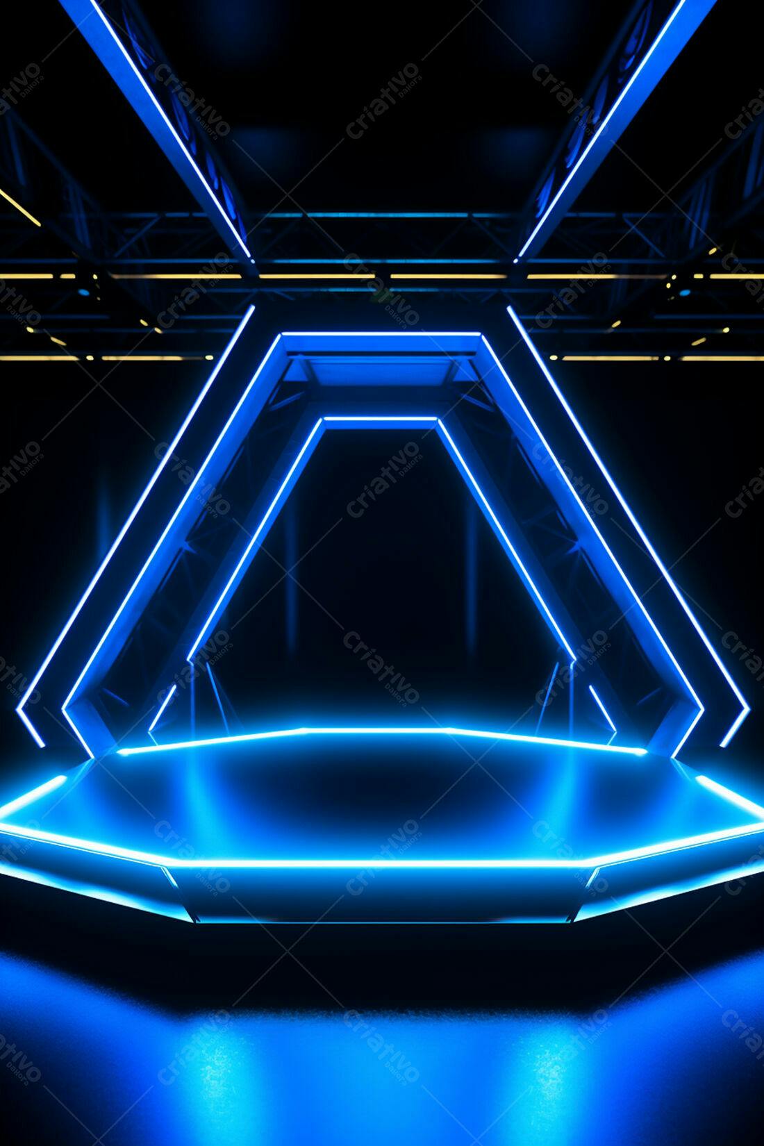 Textura Neon Azul para Fundo Gamer