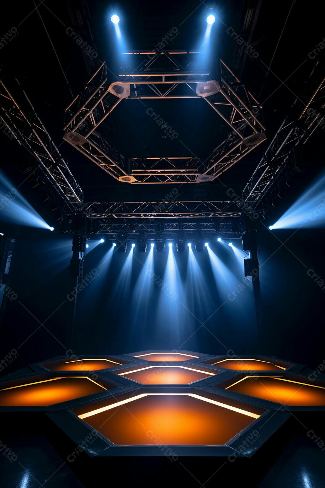 Textura Palco Iluminado para Fundo