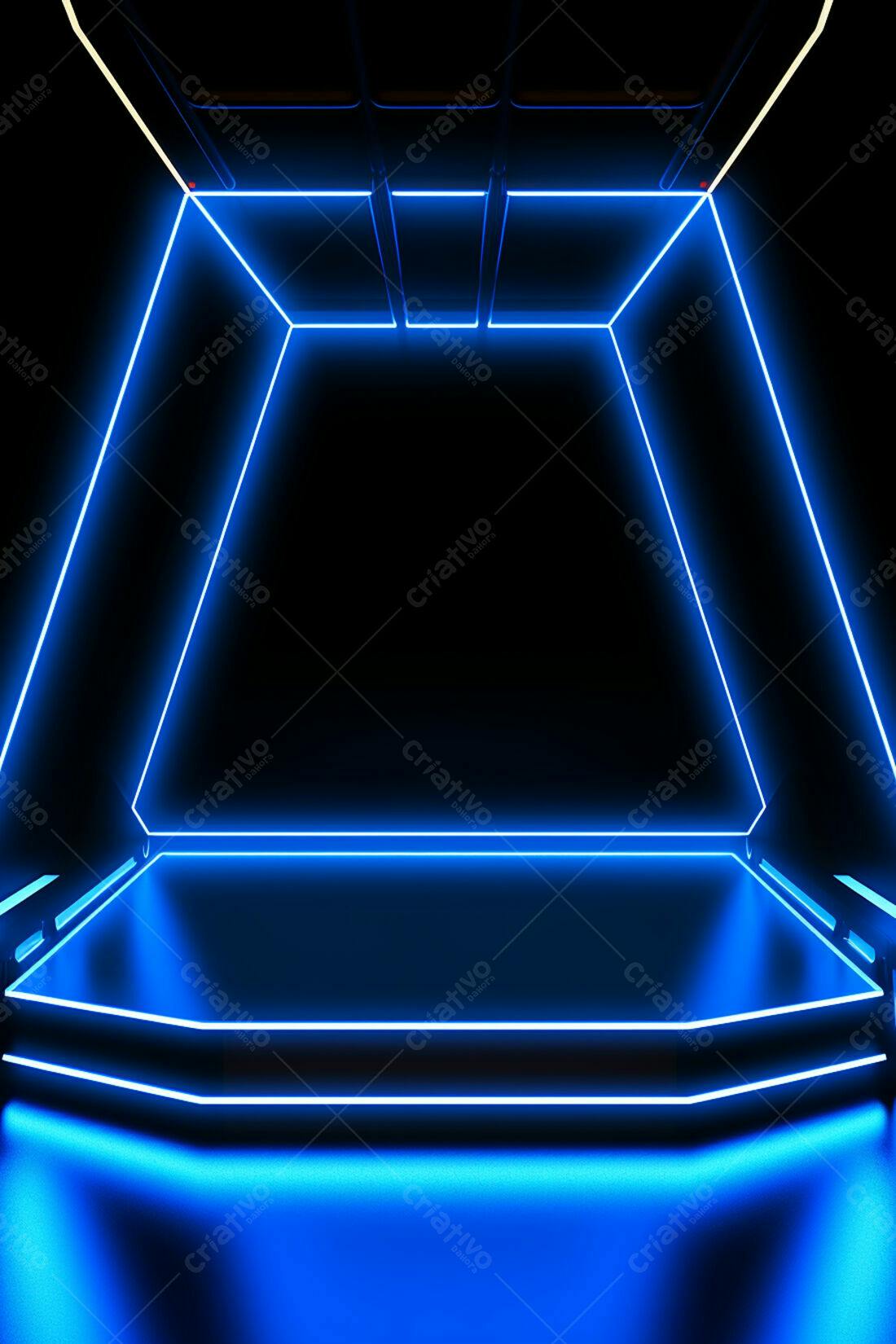 Textura Neon Azul para Fundo Gamer