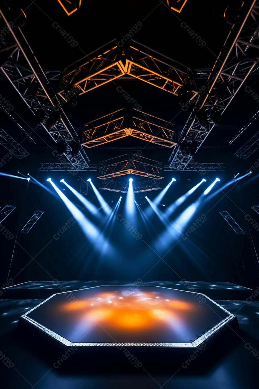 Background 3D Palco Com Luzes Perfeito Para Composição  (28)