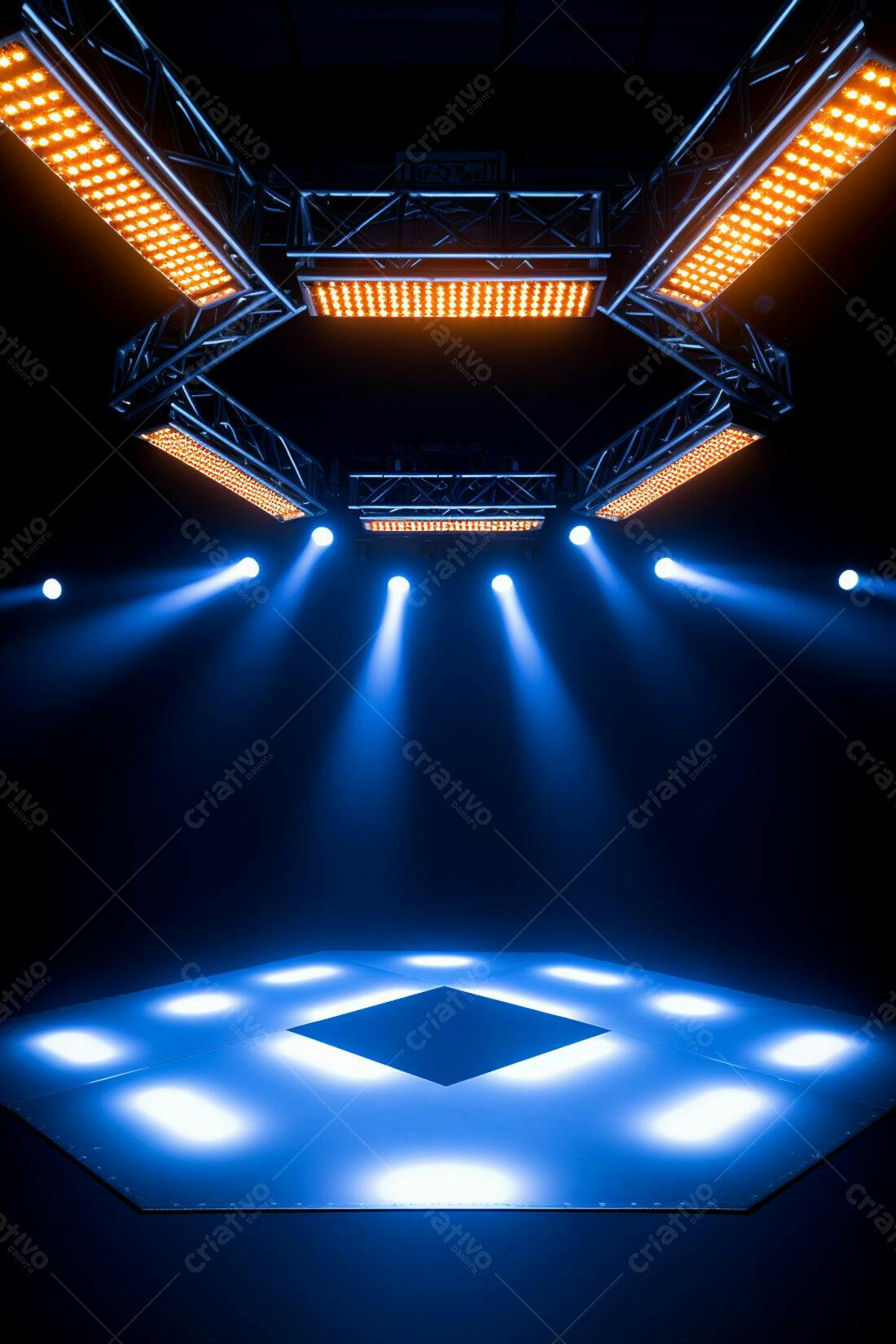 Textura palco iluminado para fundo de palco