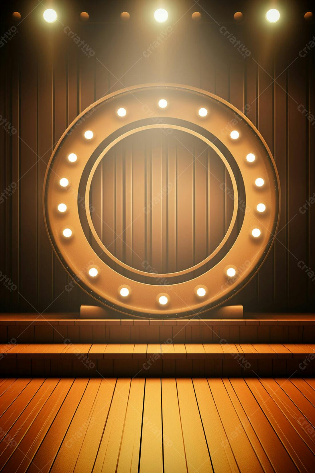 Textura Madeira Marrom com Moldura Iluminada para Fundo