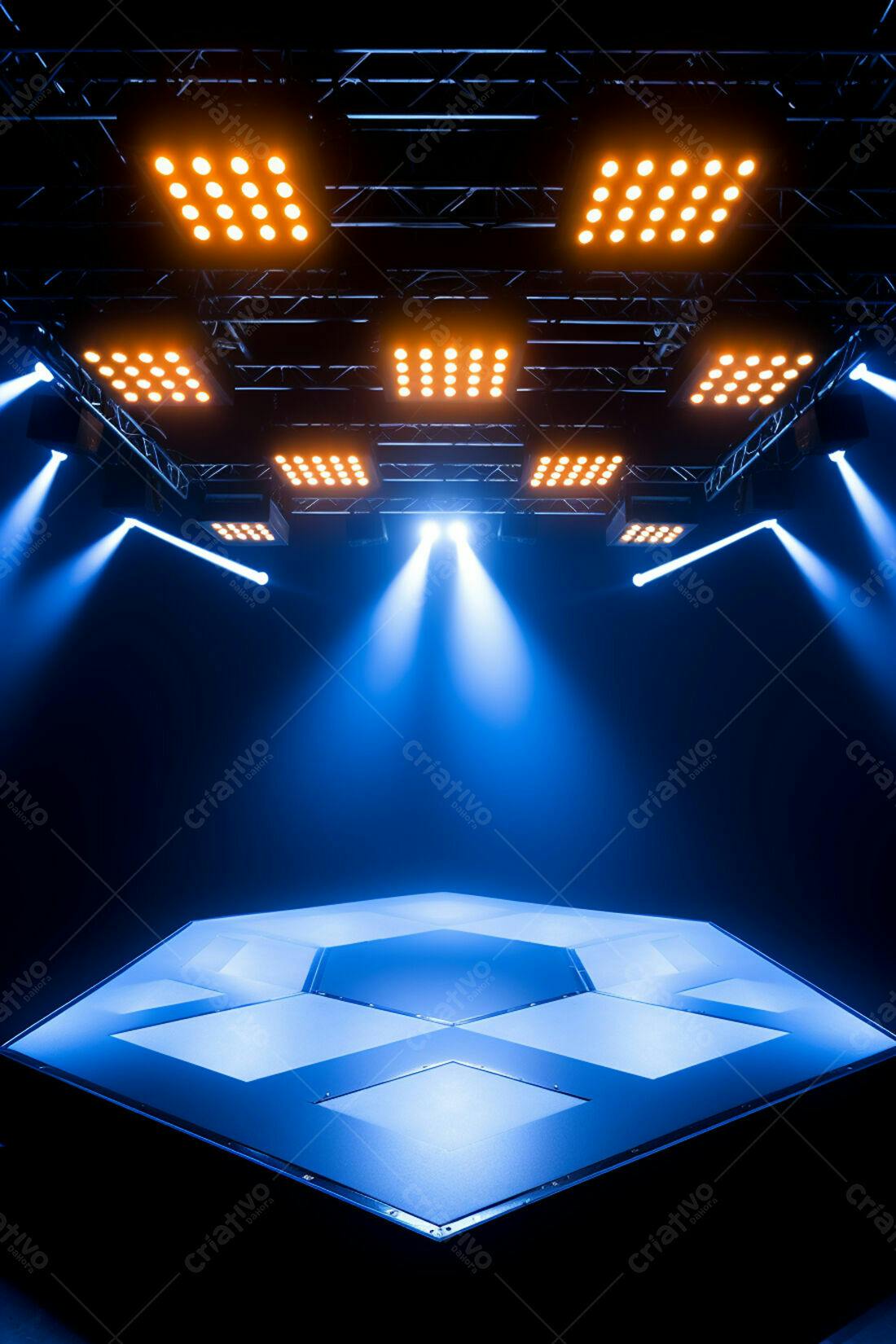 Textura palco iluminado para fundo de evento