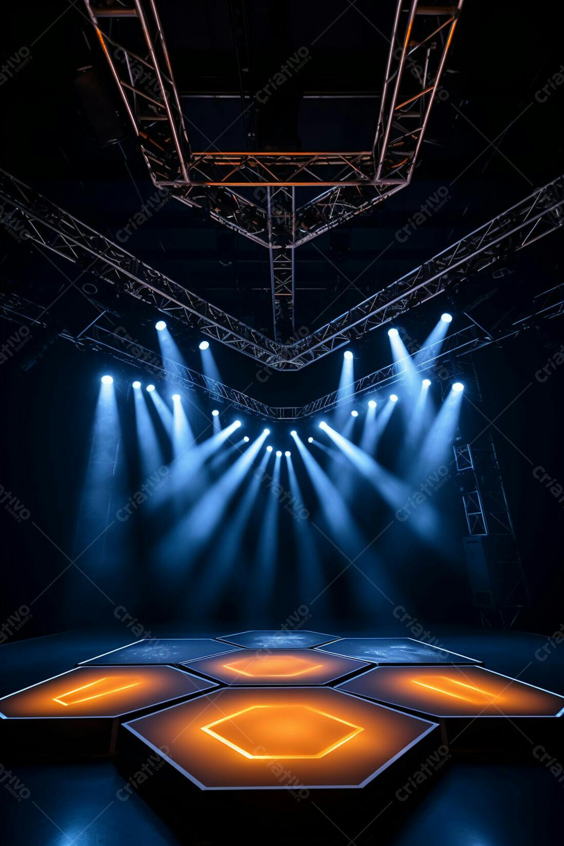 Textura palco iluminado para fundo