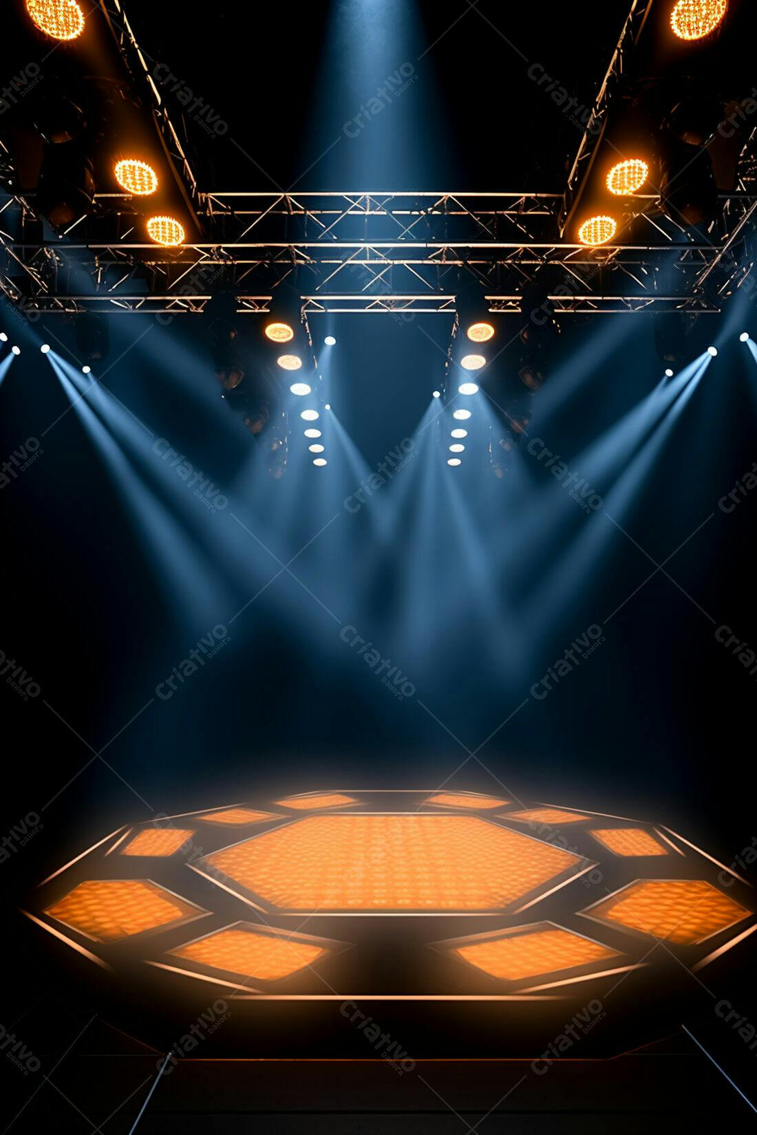 Textura Palco Iluminado para Fundo