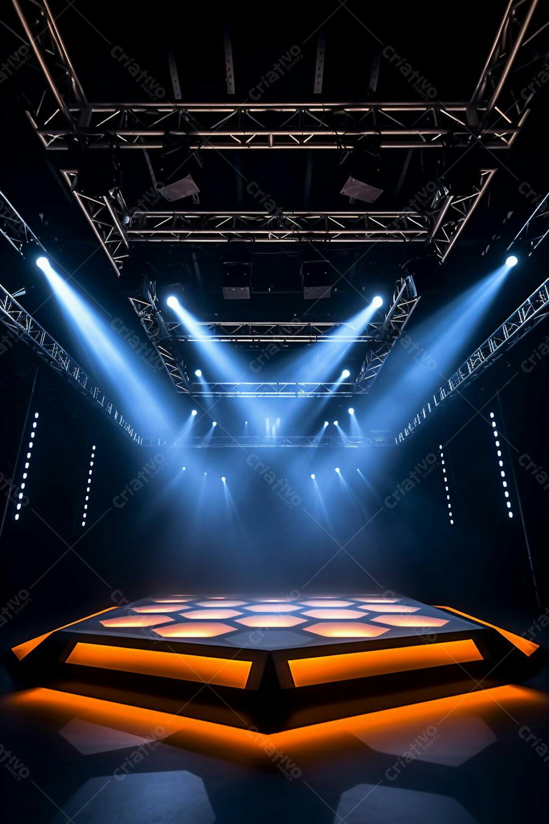 Textura Palco Iluminado para Fundo de Design