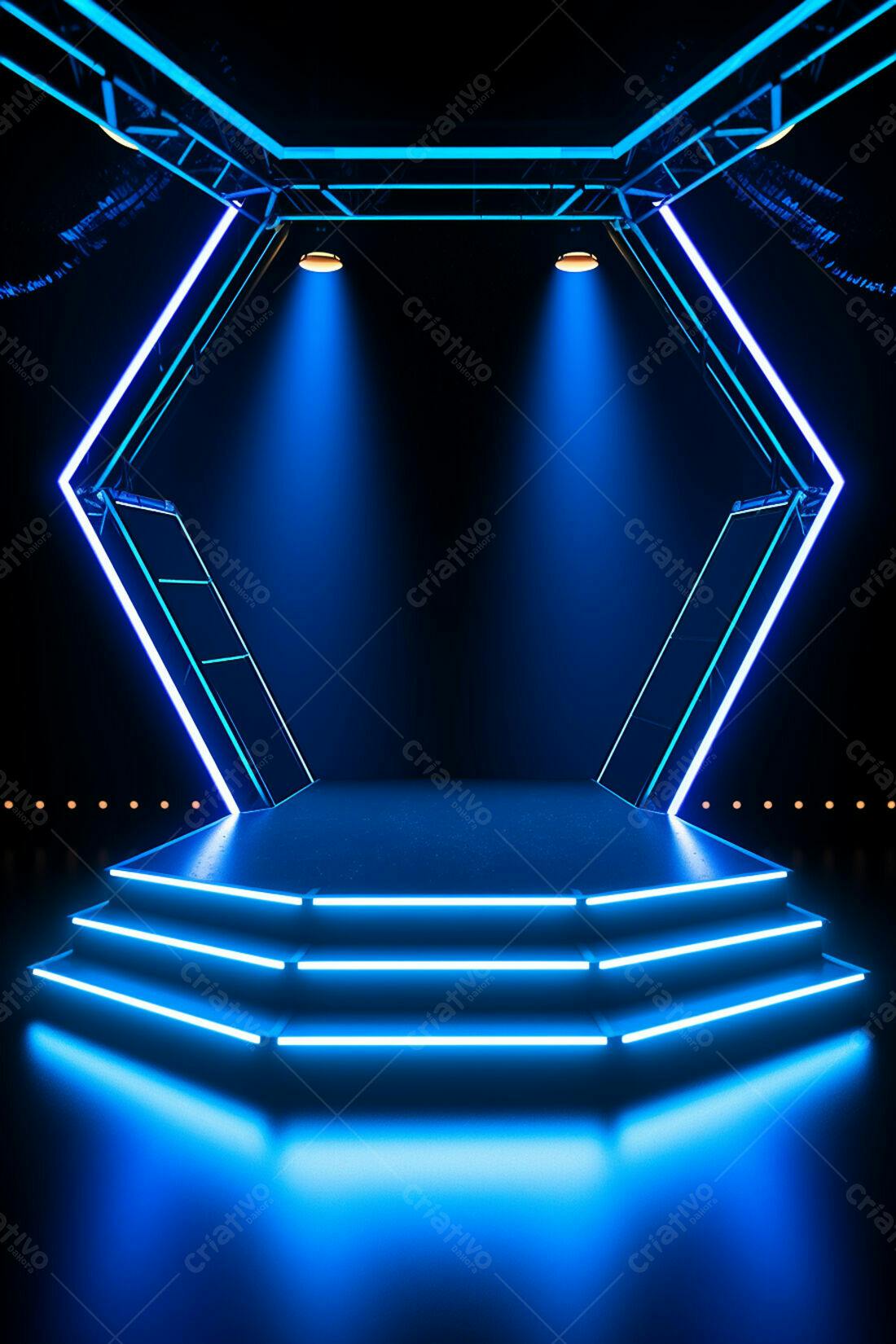 Textura Neon Azul para Fundo Gamer