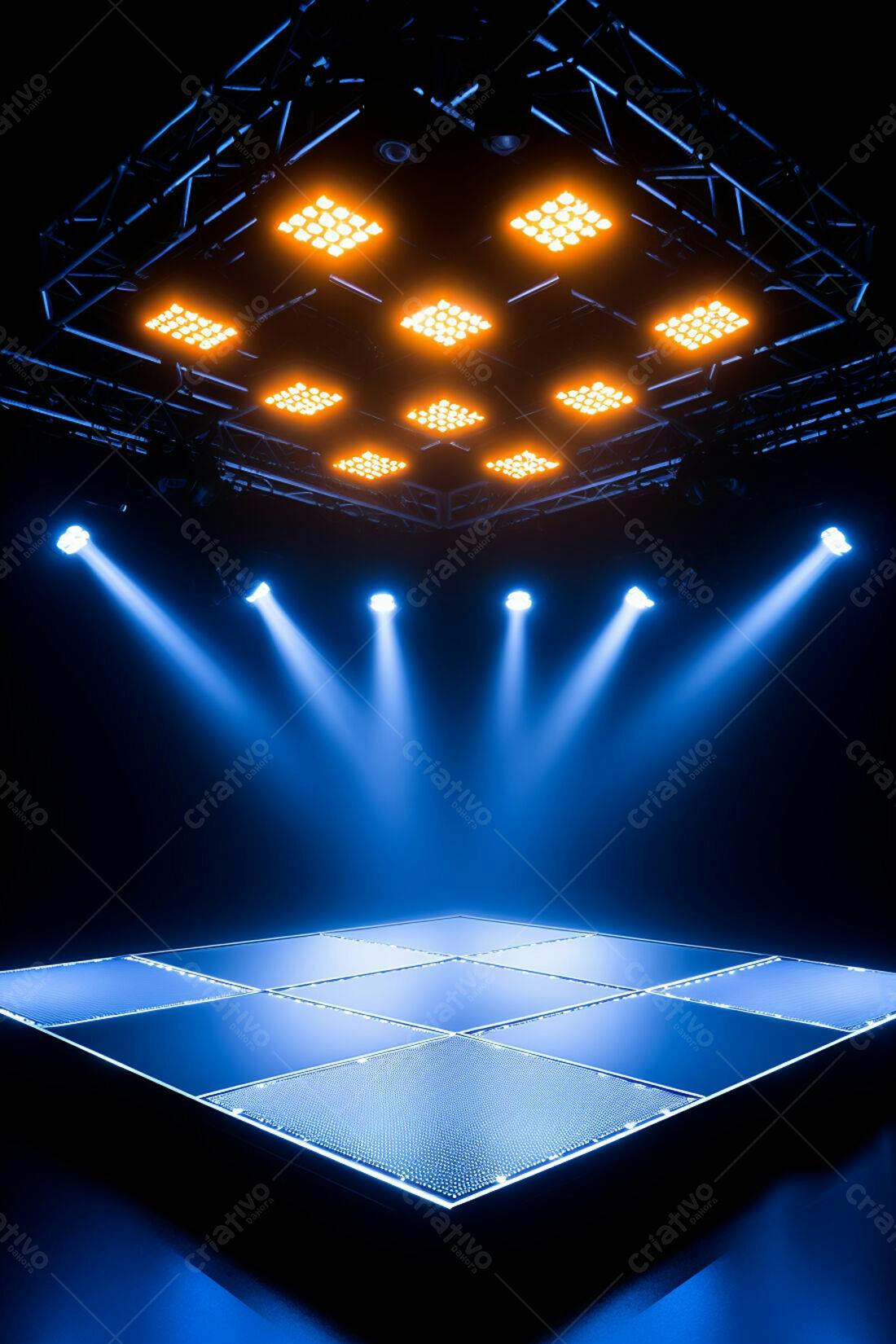 Textura palco iluminado para fundo de evento