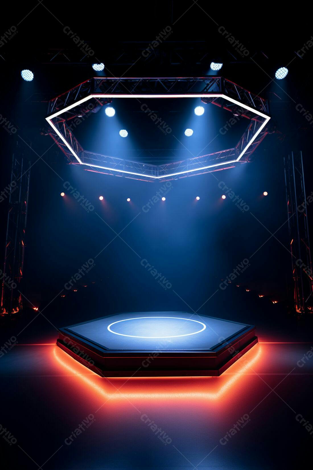 Textura palco neon para fundo de game