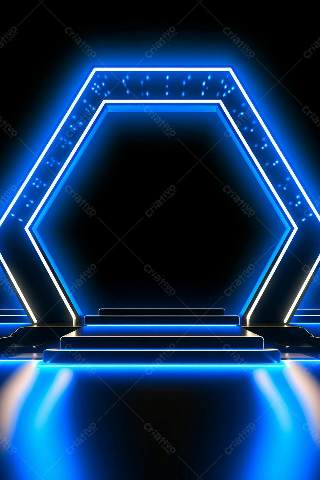 Textura Neon Azul para Fundo Cyberpunk