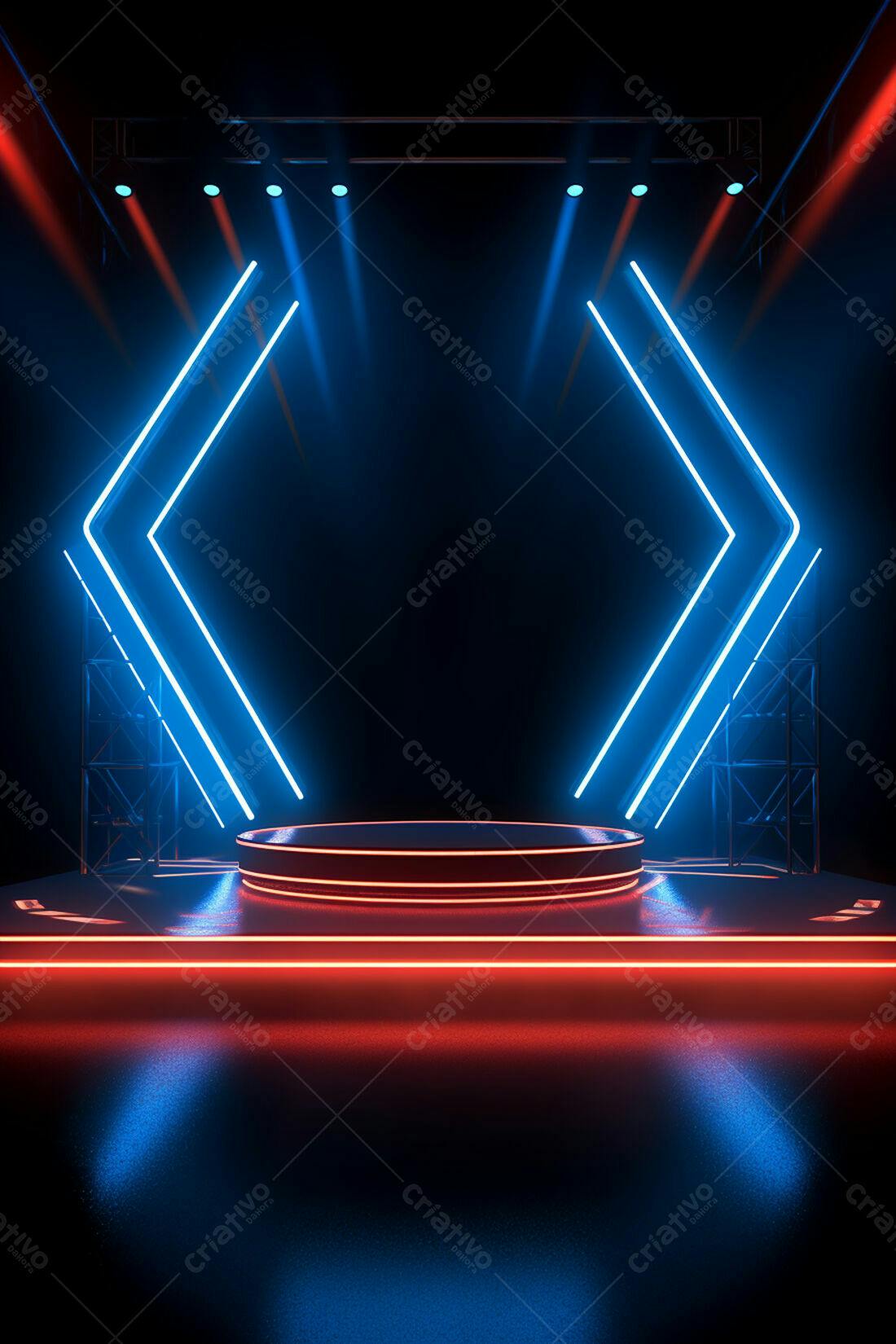Textura Neon Azul e Vermelho para Fundo