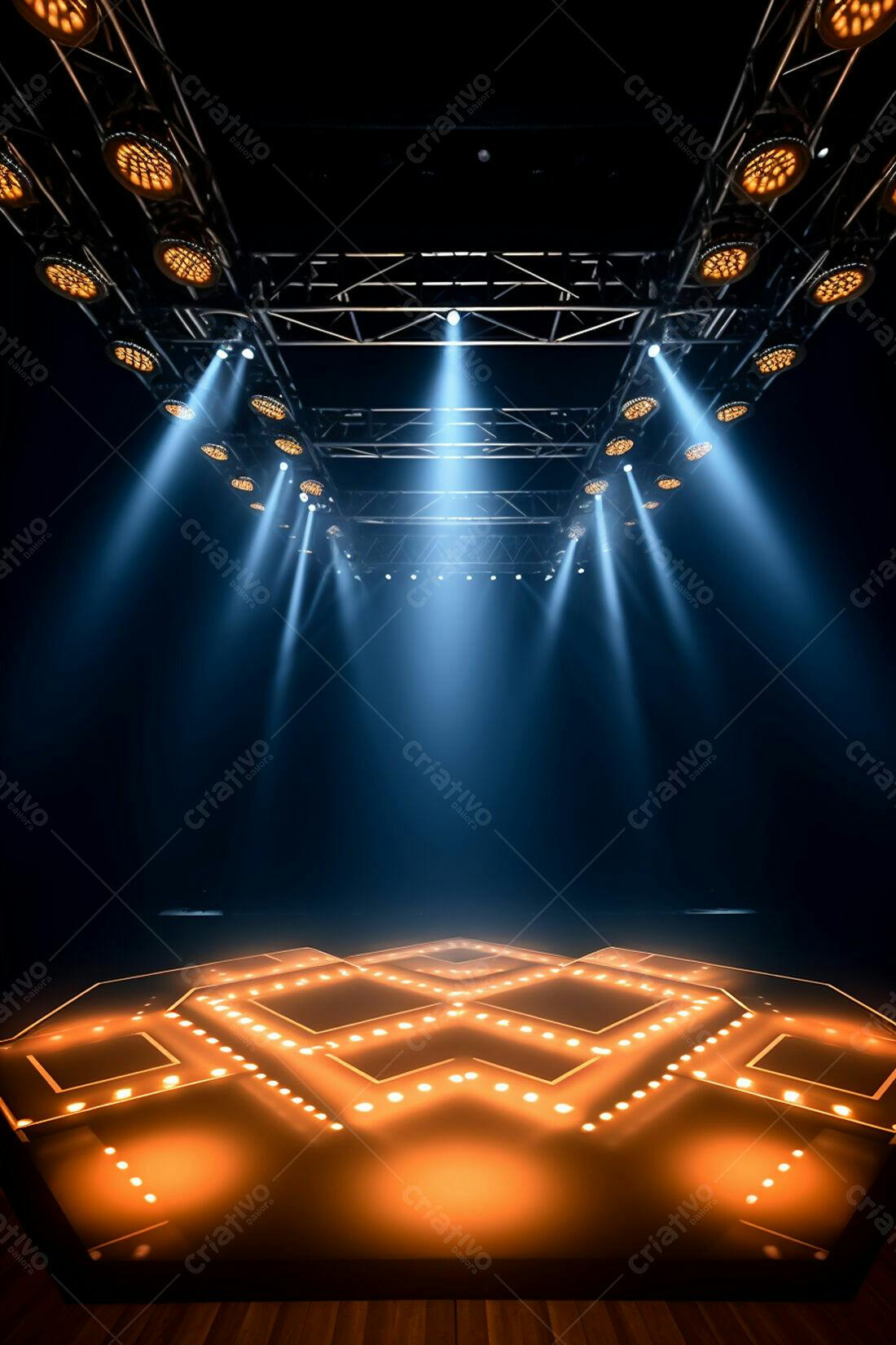 Textura palco iluminado para fundo de palco