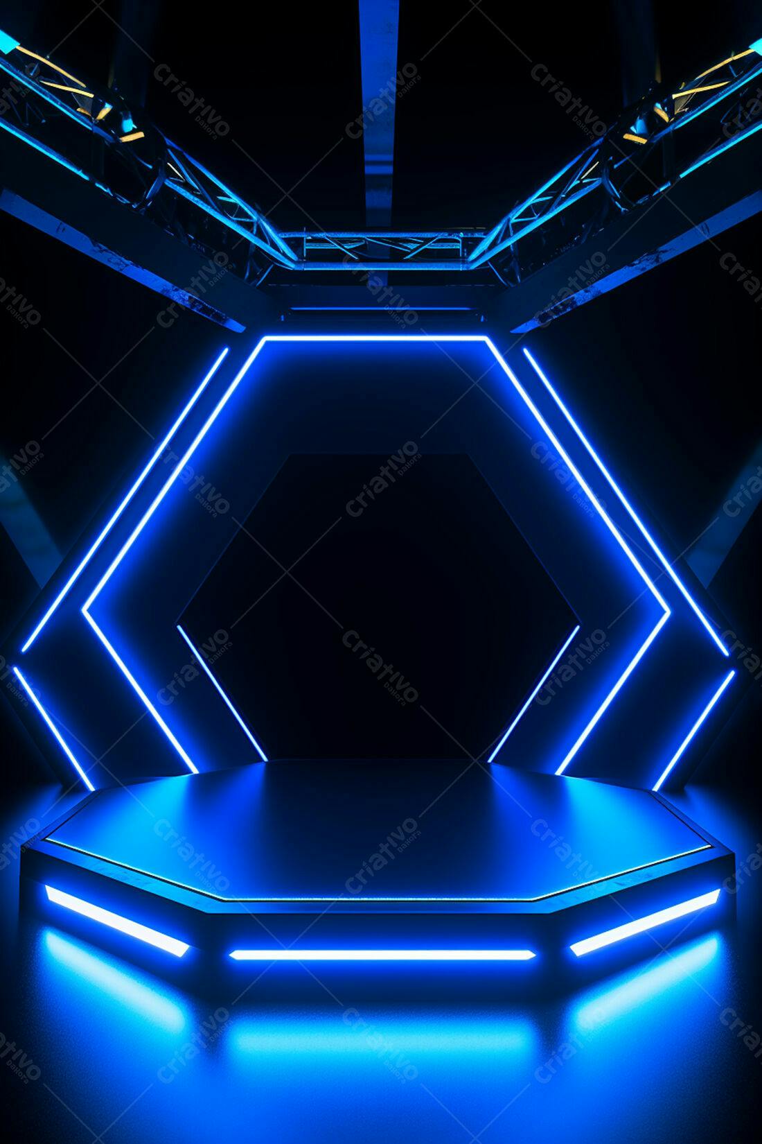 Textura Neon Azul para Fundo de Game