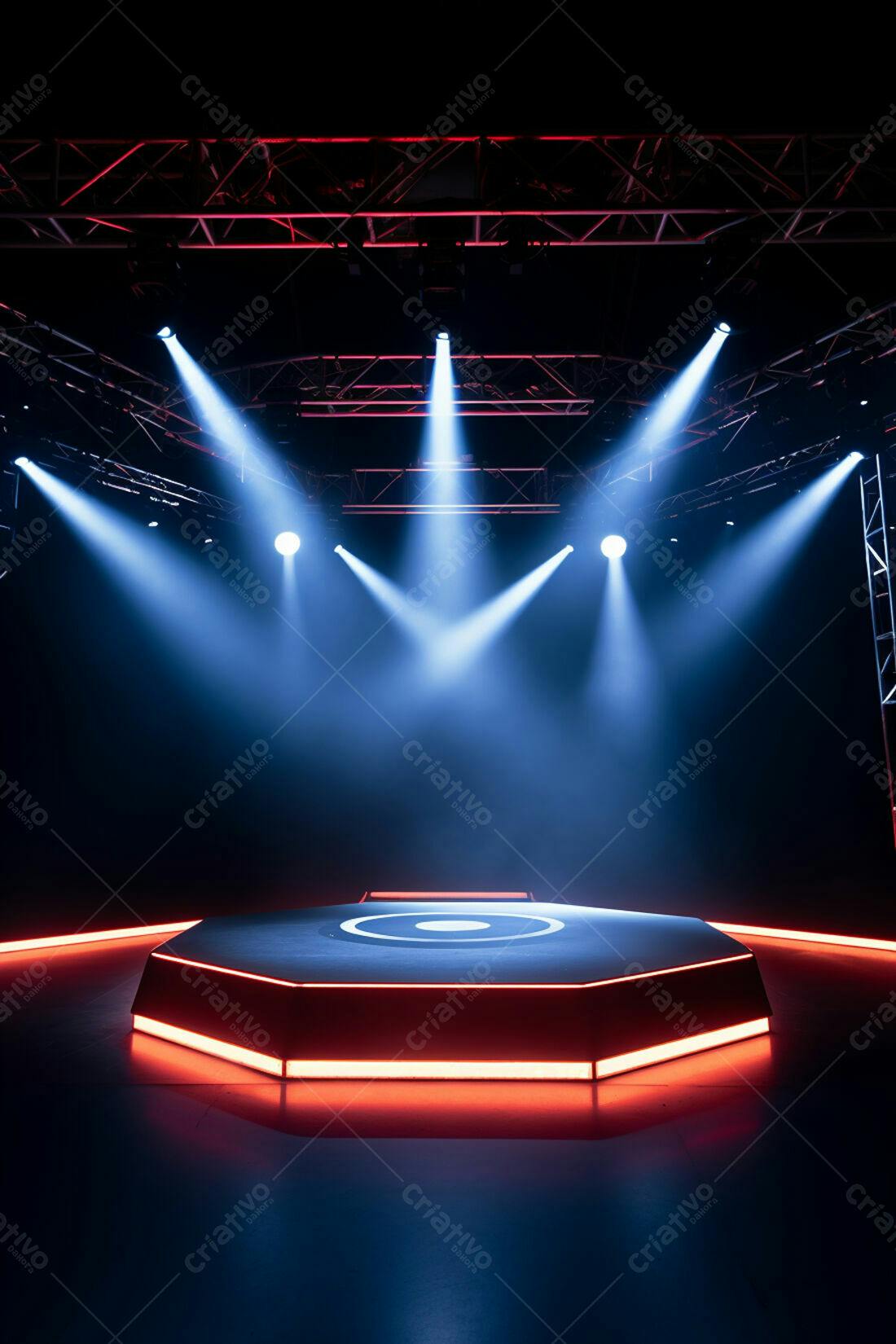 Textura palco iluminado para fundo de games